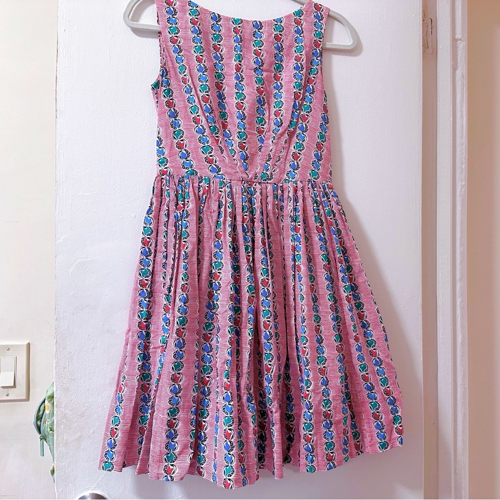 Emily and Fin Abigail dress in red stripes - XS